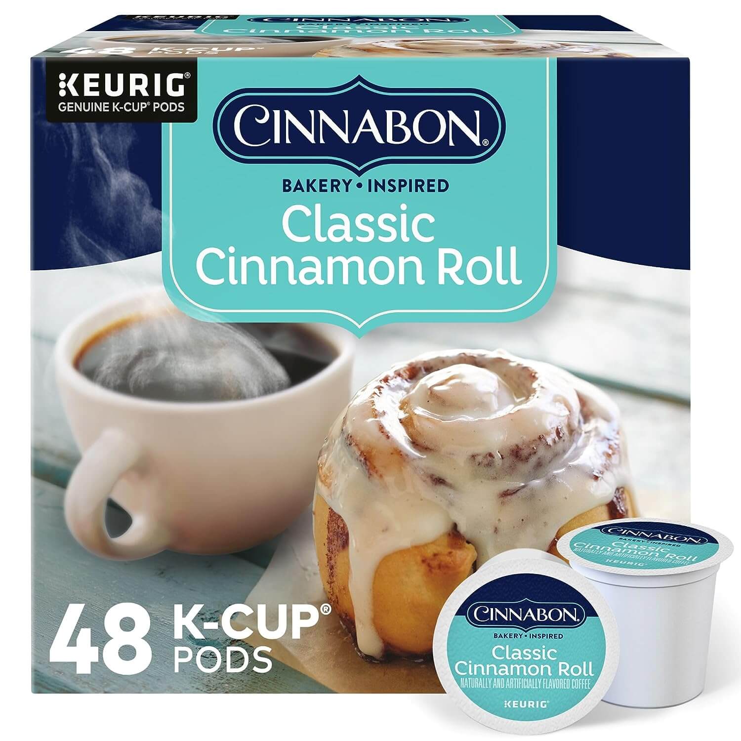 Amazon's Choice: Cinnabon Classic Cinnamon Roll K-Cups