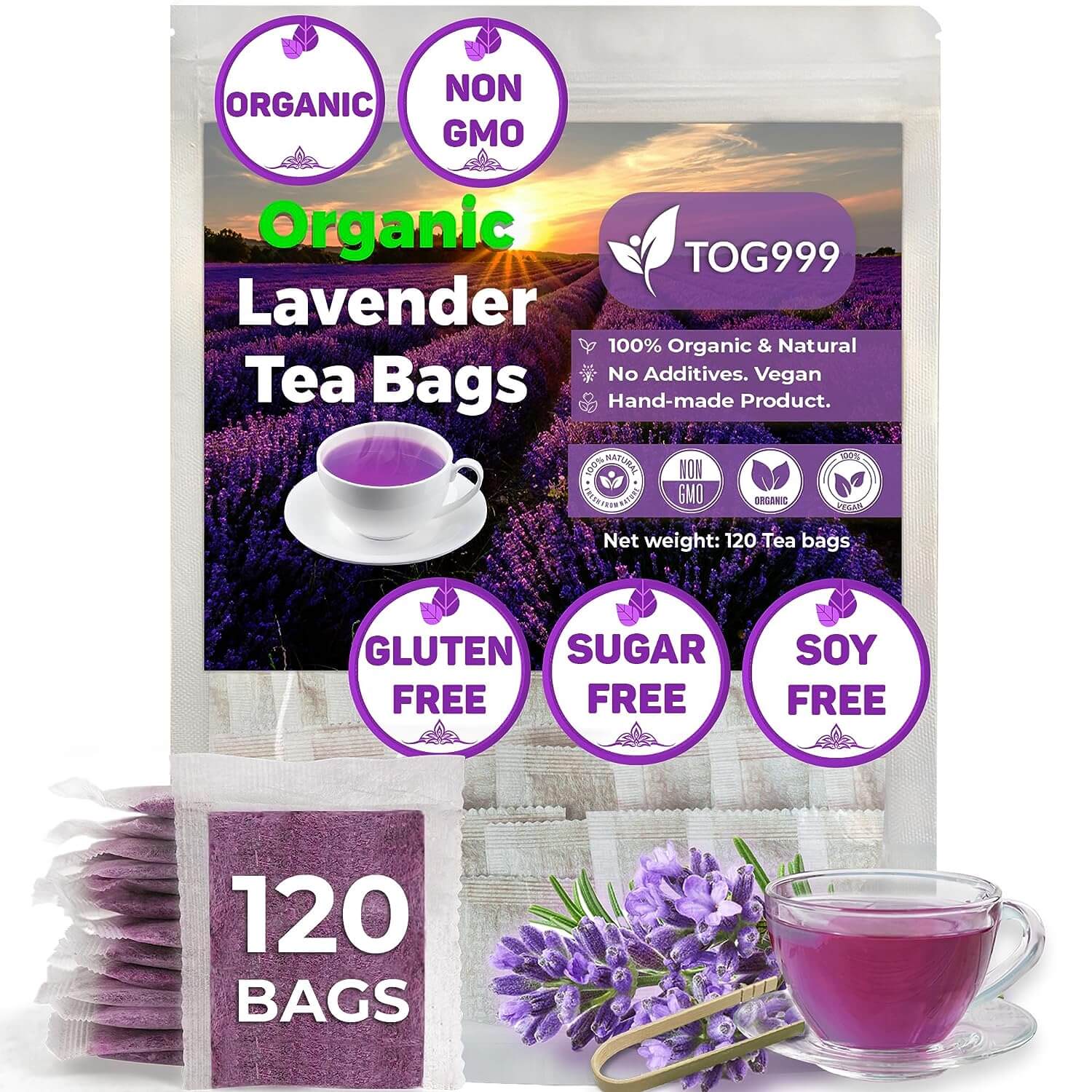 Amazon's Choice: Organic Lavender Tea Bags