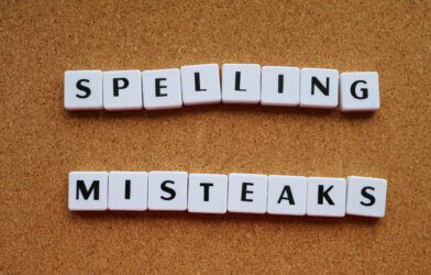 Letter tiles mis-spelling spelling mistakes