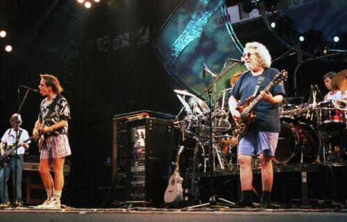 The Grateful Dead in concert in East Rutherford, New Jersey, on Sunday, August 3, 1994
