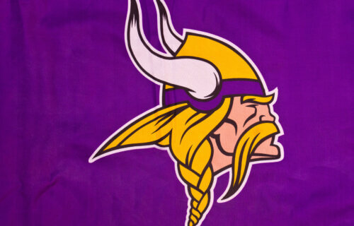 Vikings football flag