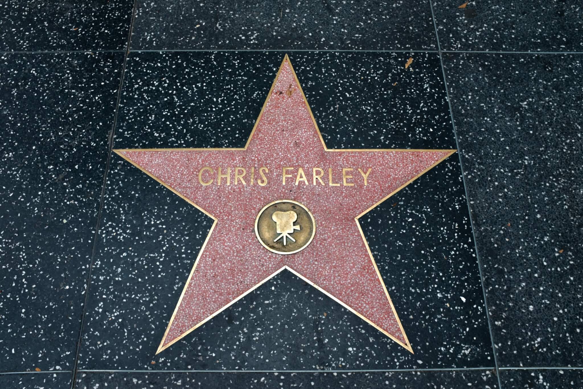 Chris Farley's star on the Hollywood Walk of Fame
