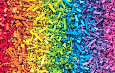 Rainbow LEGOs