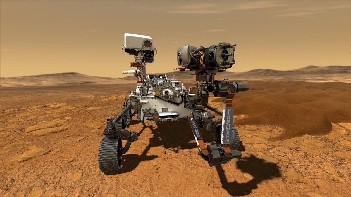 Ilustración del rover Perseverance Mars de la NASA.