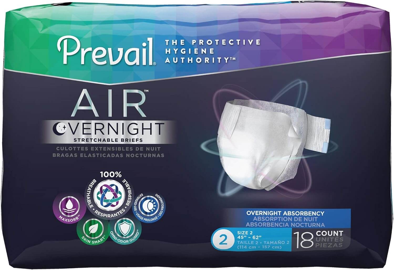 Prevail Air Overnight Adult Diapers
