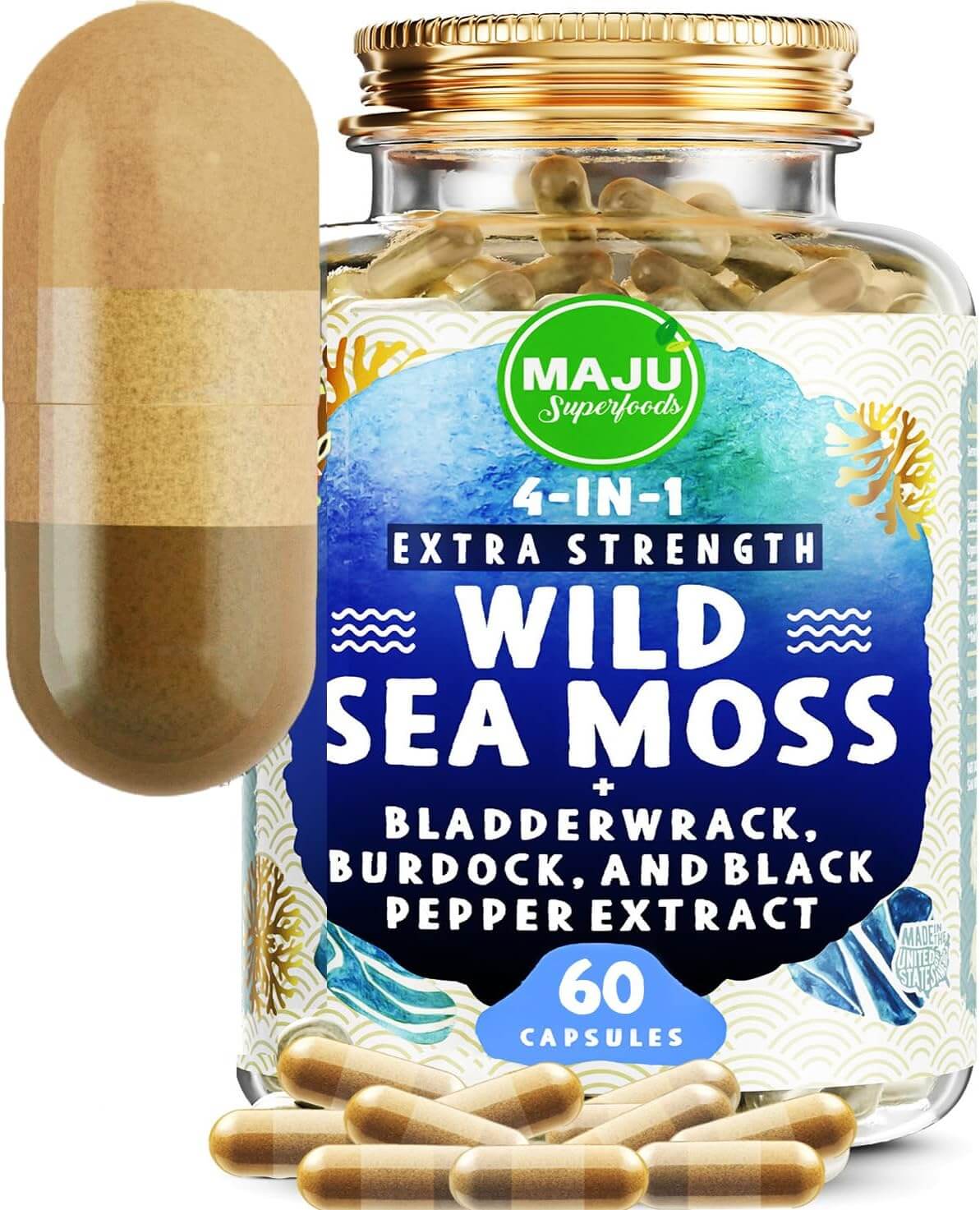 MAJU Wild Irish Sea Moss Capsules