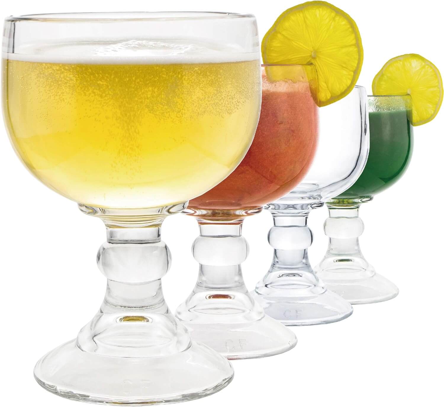 Beer/cocktail goblet glasses