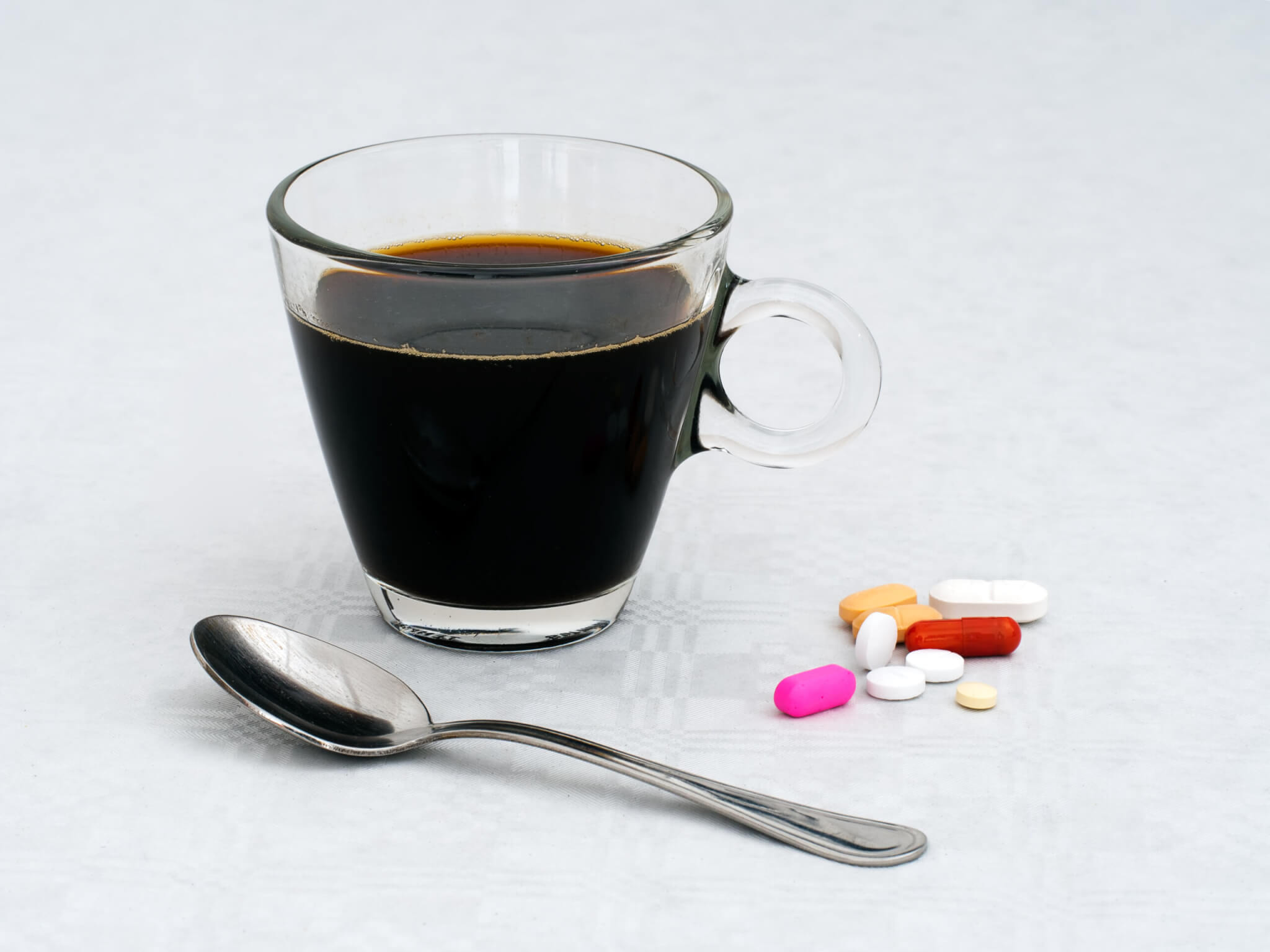 coffee with medication