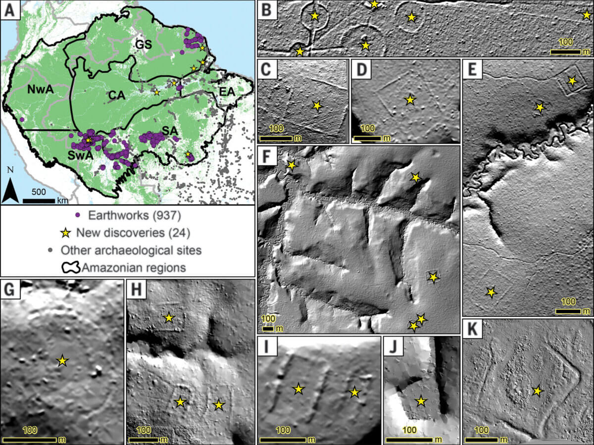 scan of earthworks in the Amazon