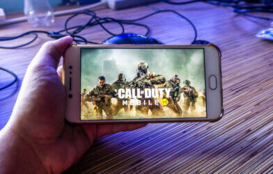 "Call of Duty Mobile" on an Android phone