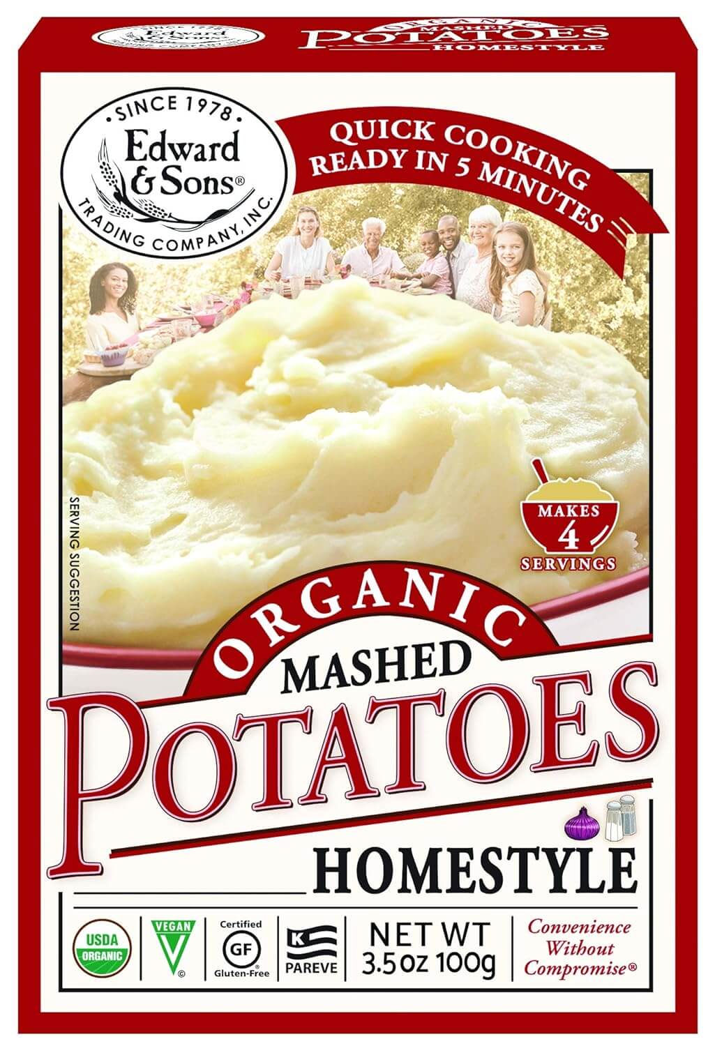 Edward & Sons Organic Homestyle Mashed Potatoes