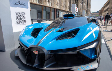 Bugatti Bolide at the Milano Monza Motor show in Italy