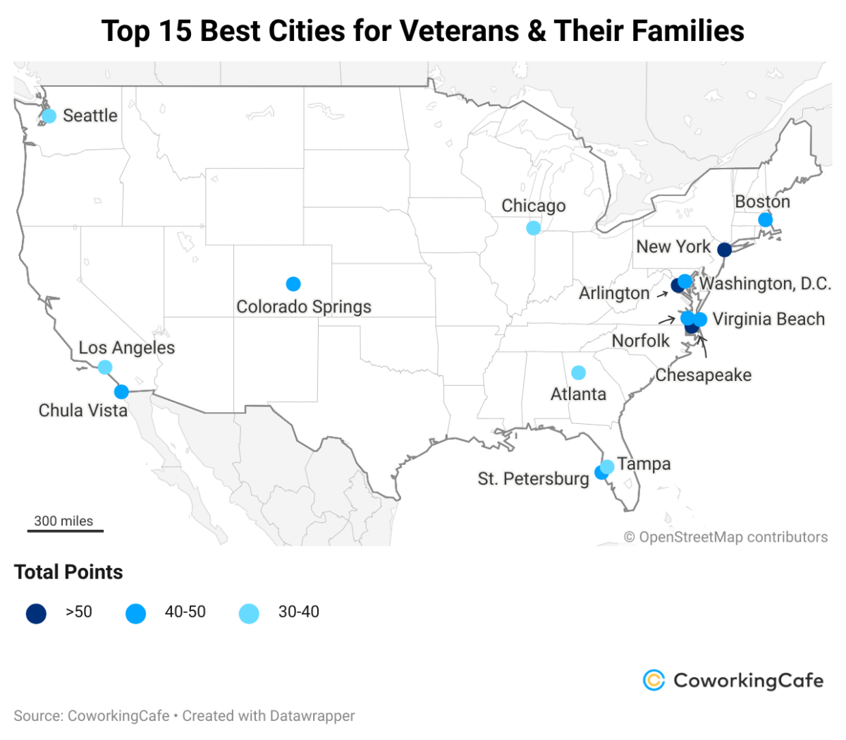 America’s 15 Best Cities for Veterans and Their Families