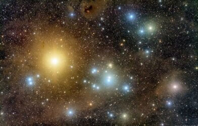 Image of the Hyades star cluster