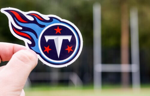 Titans football sticker