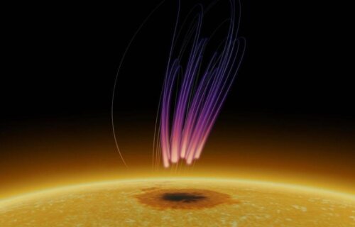 Scientists uncover prolonged radio emissions above a sunspot, akin to those previously seen in the polar regions of planets and certain stars, which may reshape our understanding of intense stellar radio bursts