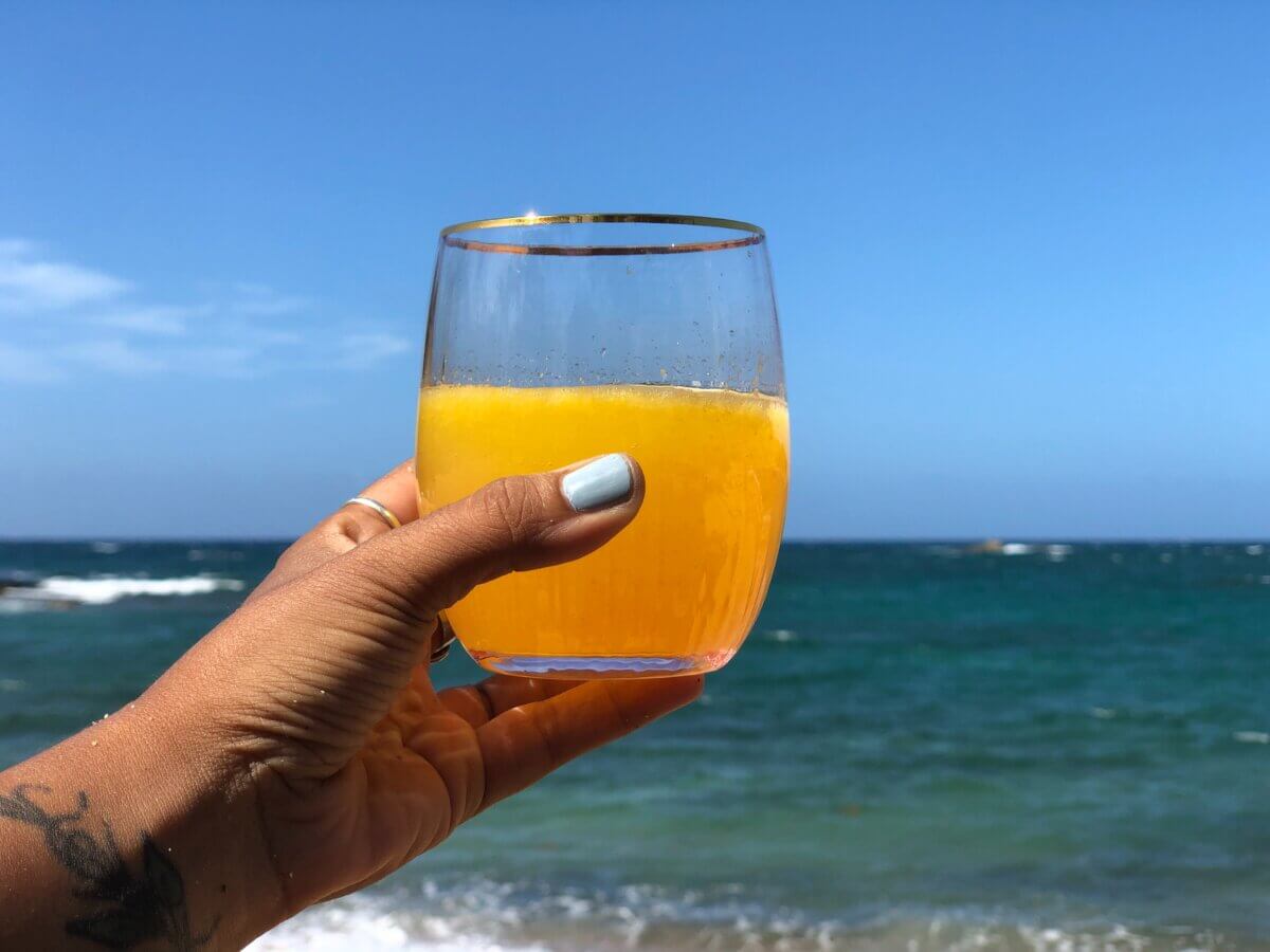 Orange Soda at the beach