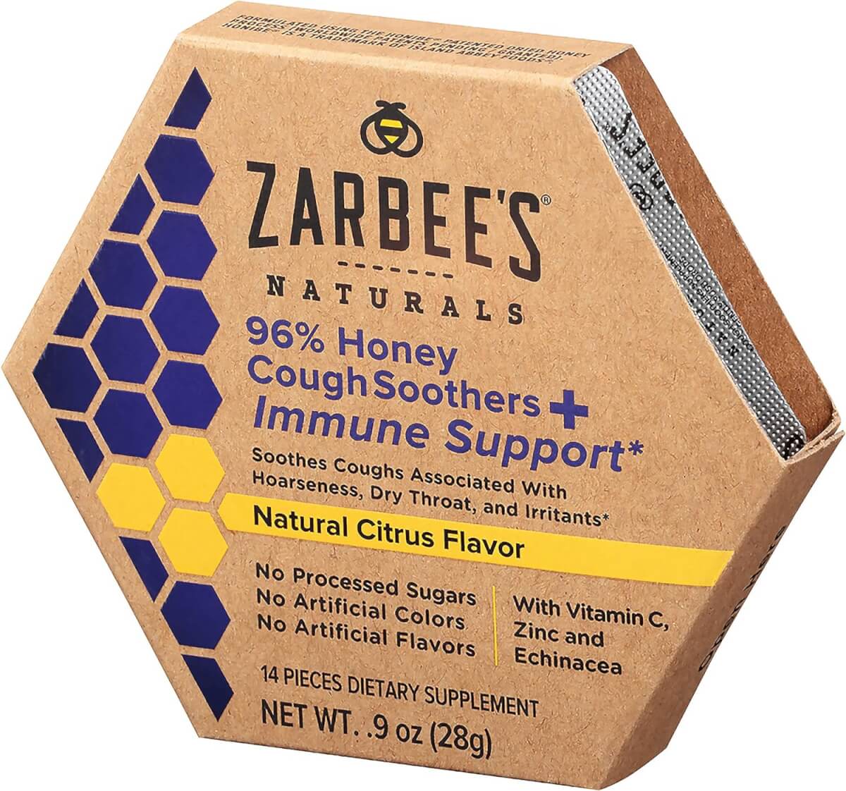 Zarbee’s Naturals 96% Honey Cough Soothers + Immune Support