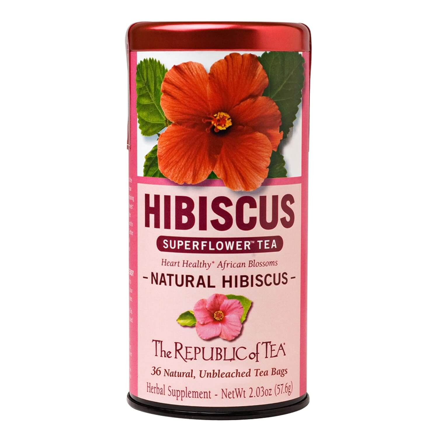 Amazon's Choice: The Republic of Tea Natural Hibiscus Superflower Tea
