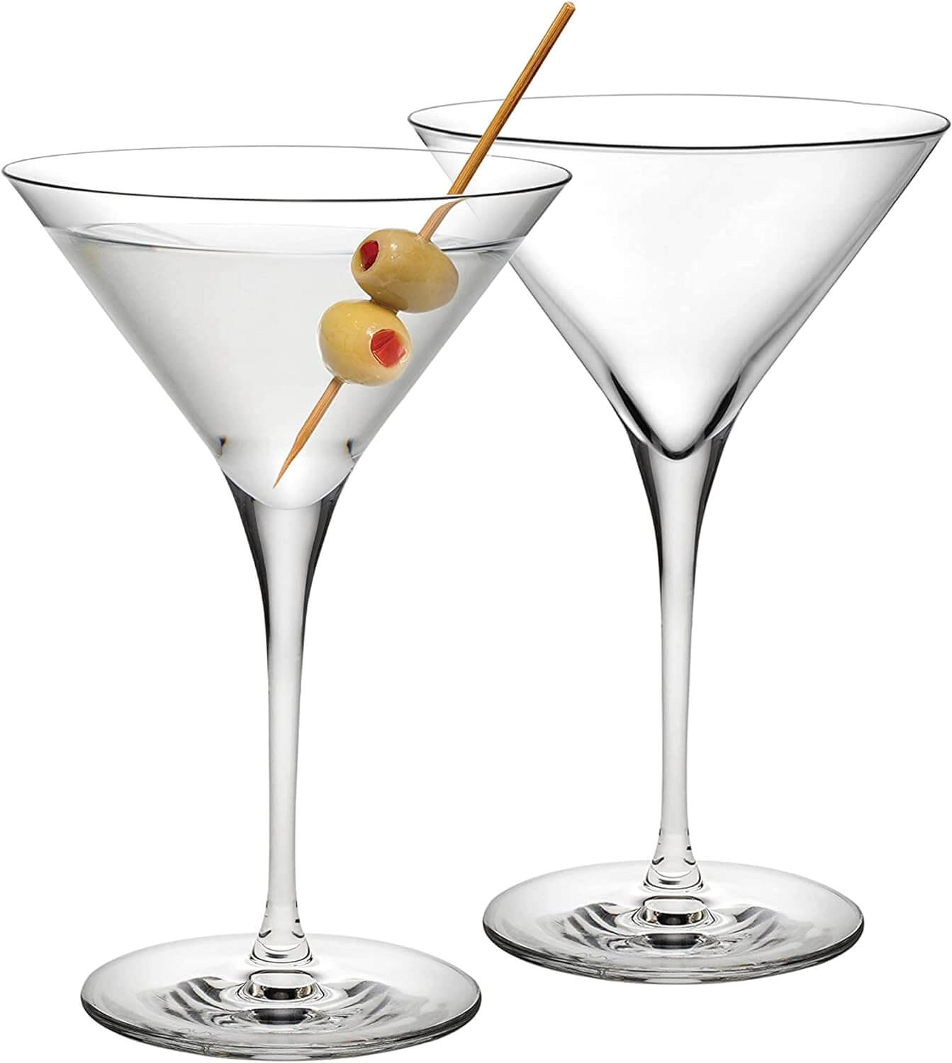 Nude Vintage Crystal Martini Glasses
