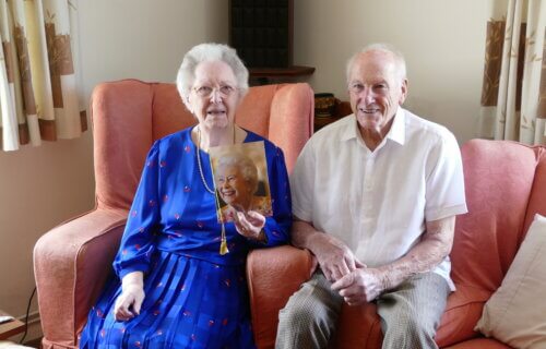 Dorothy and Tim Walter, age 103 and 102, are thought to be Britain's oldest couple.