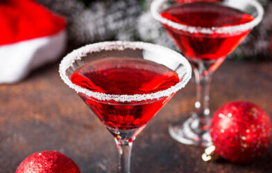 A festive Christmas martini
