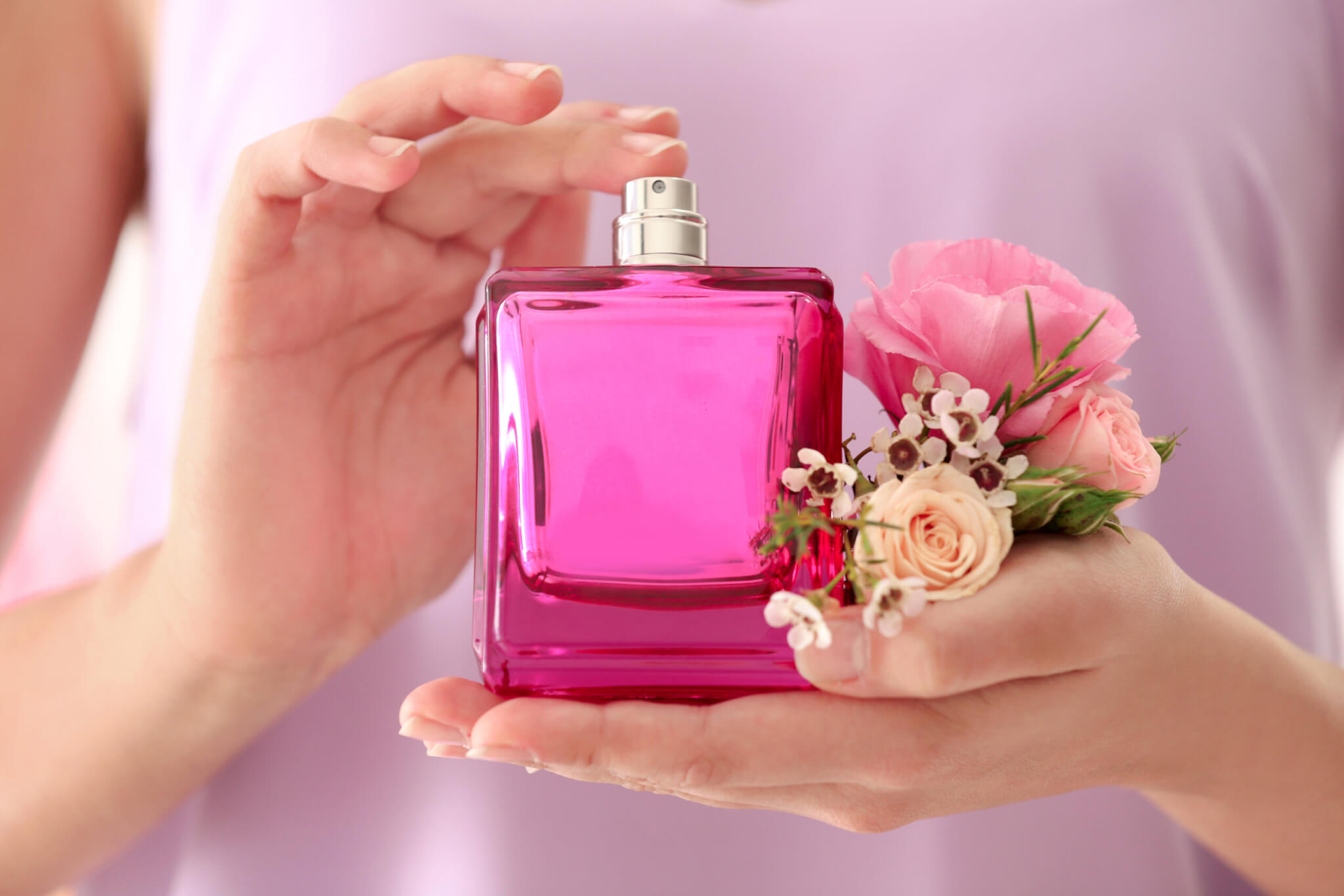 Sweet, floral perfume