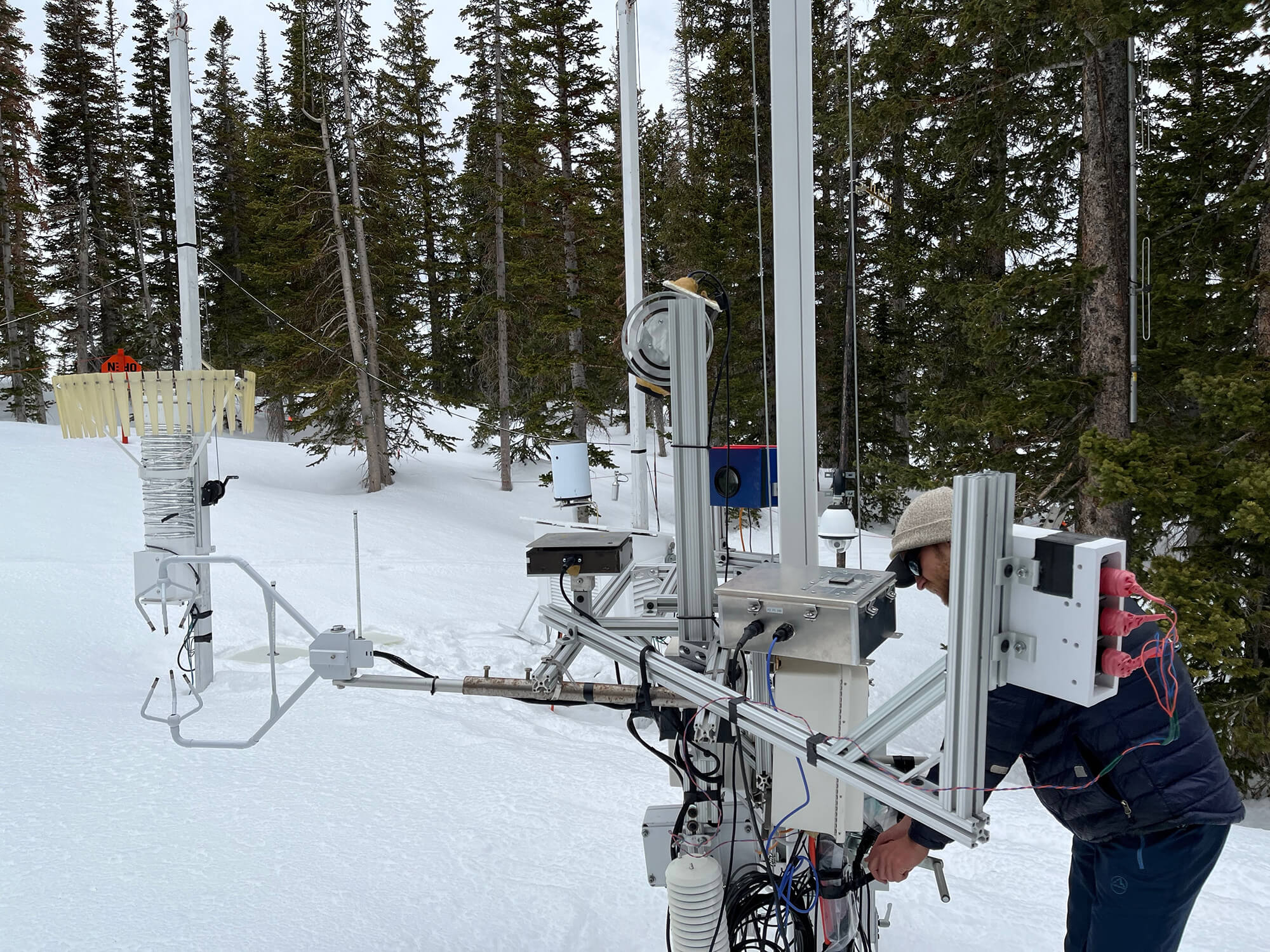 Snowflake monitoring field site near Salt Lake City