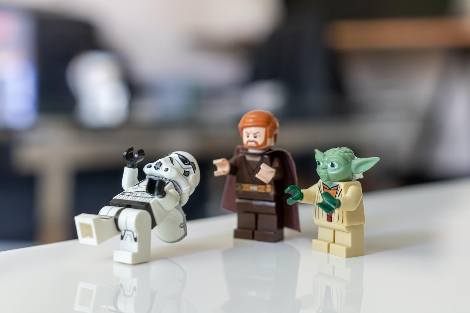 Yoda, Obi Wan from Star Wars Legos