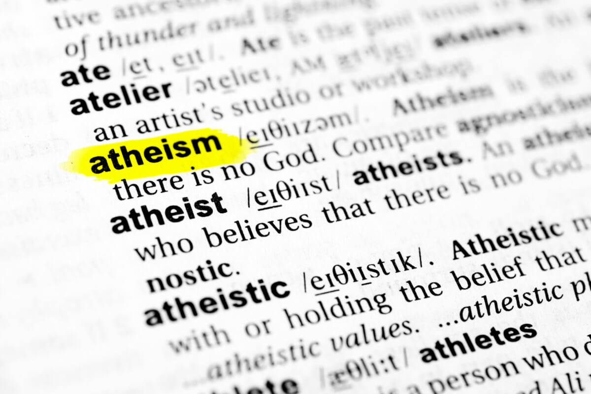 Atheism in the dictionary