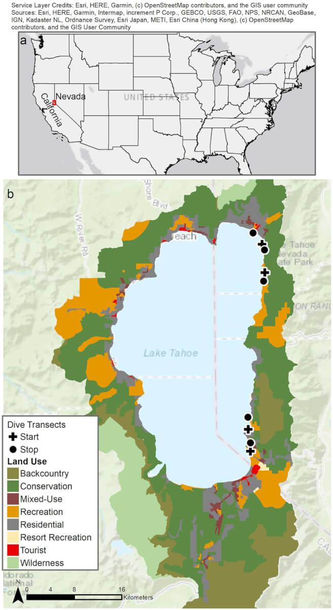 Lake Tahoe land survey