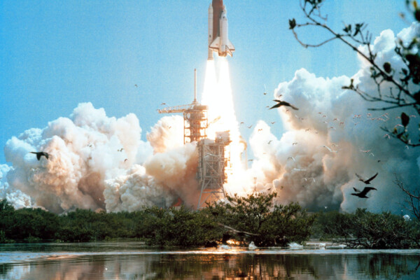 Space Shuttle Columbia's STS-4 mission launched from Kennedy Space Center on June 27, 1982