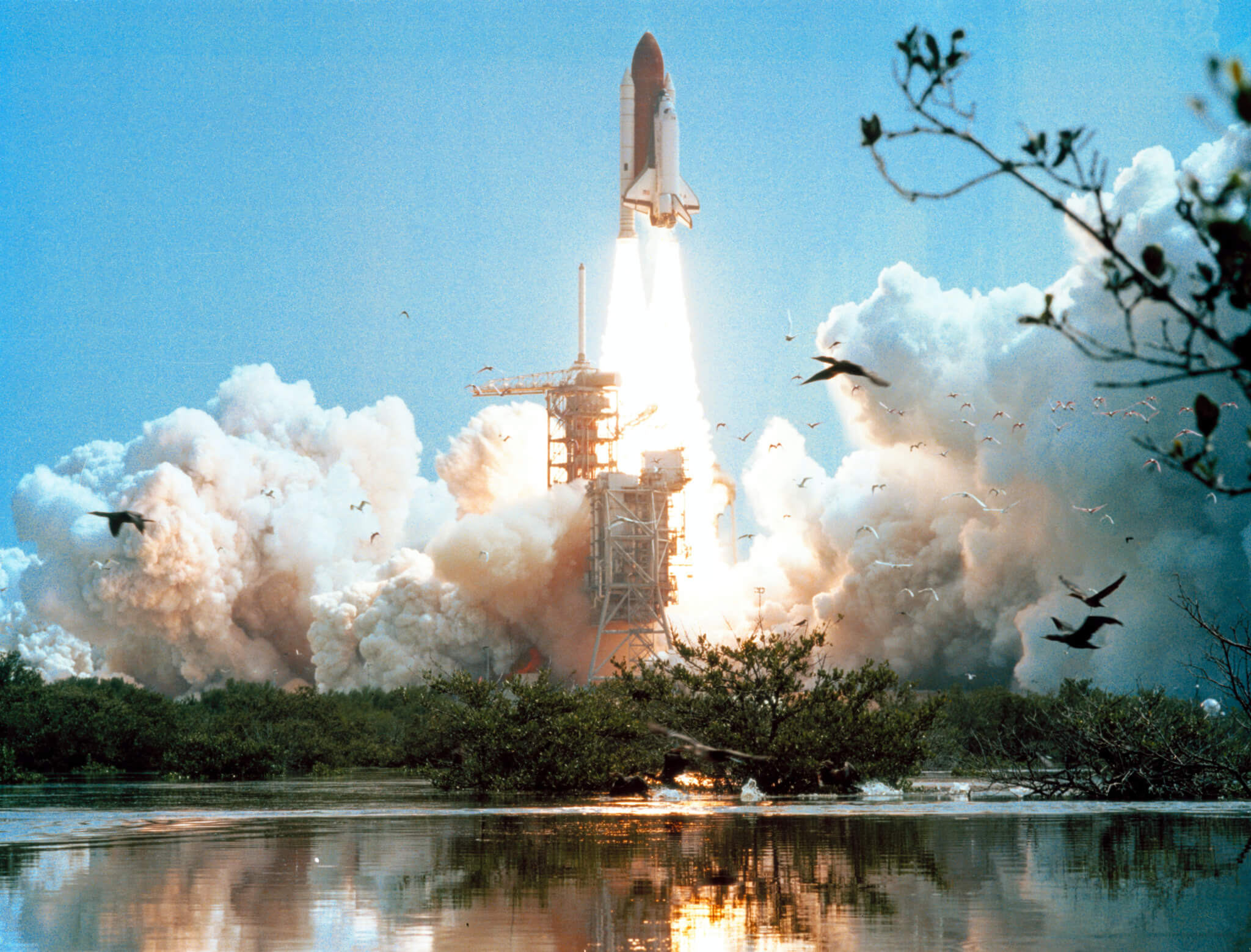 Space Shuttle Columbia's STS-4 mission launched from Kennedy Space Center on June 27, 1982