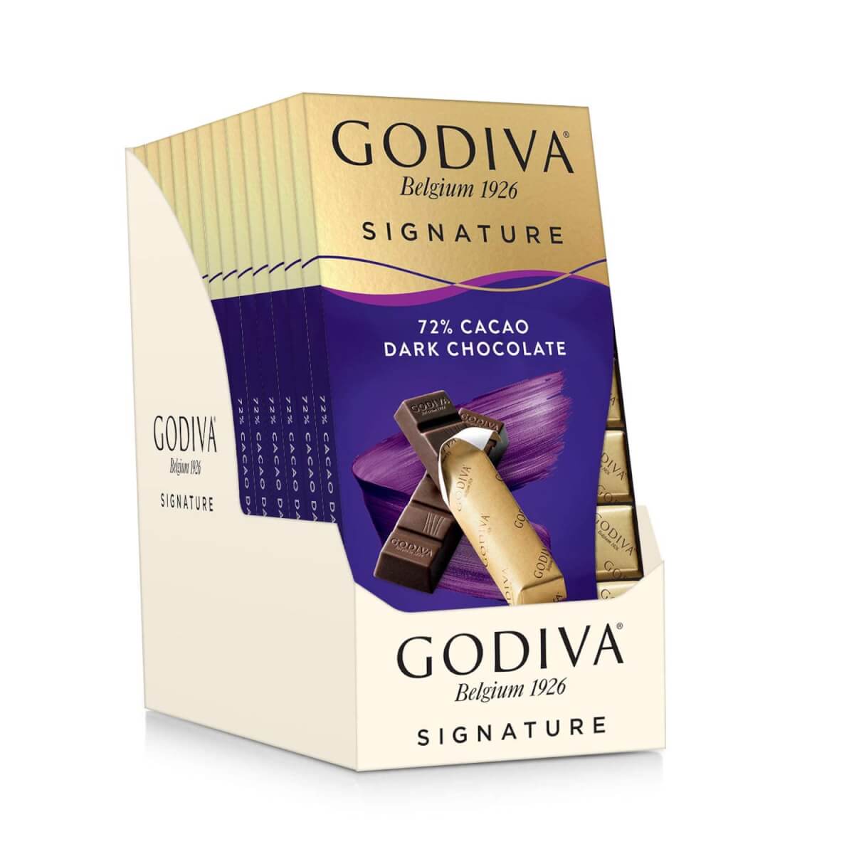 Godiva Chocolatier Chocolate Signature Mini Bars,72% Cacao Dark