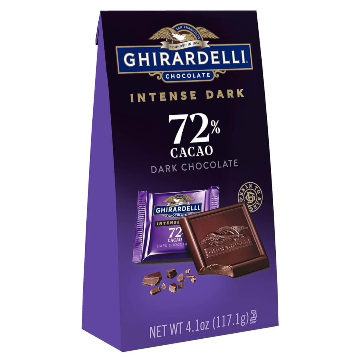Ghiradelli Intense Dark Chocolate Squares, 72% Cacao Twilight Delight