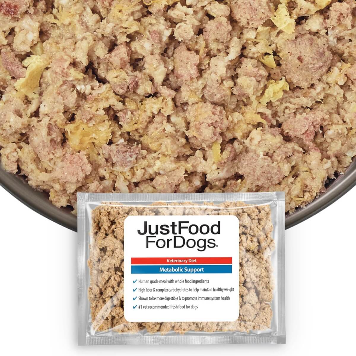 JustFoodForDogs Metabolic Support Low Fat Frozen Dog Food