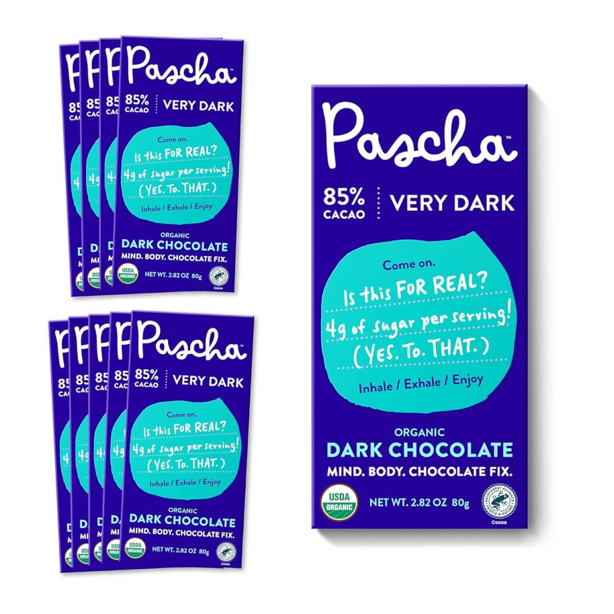Pascha Organic Dark Chocolate Bars
