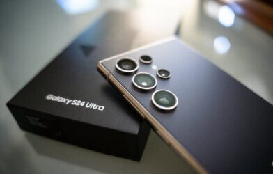 Samsung Galaxy S24 Ultra smartphone with box