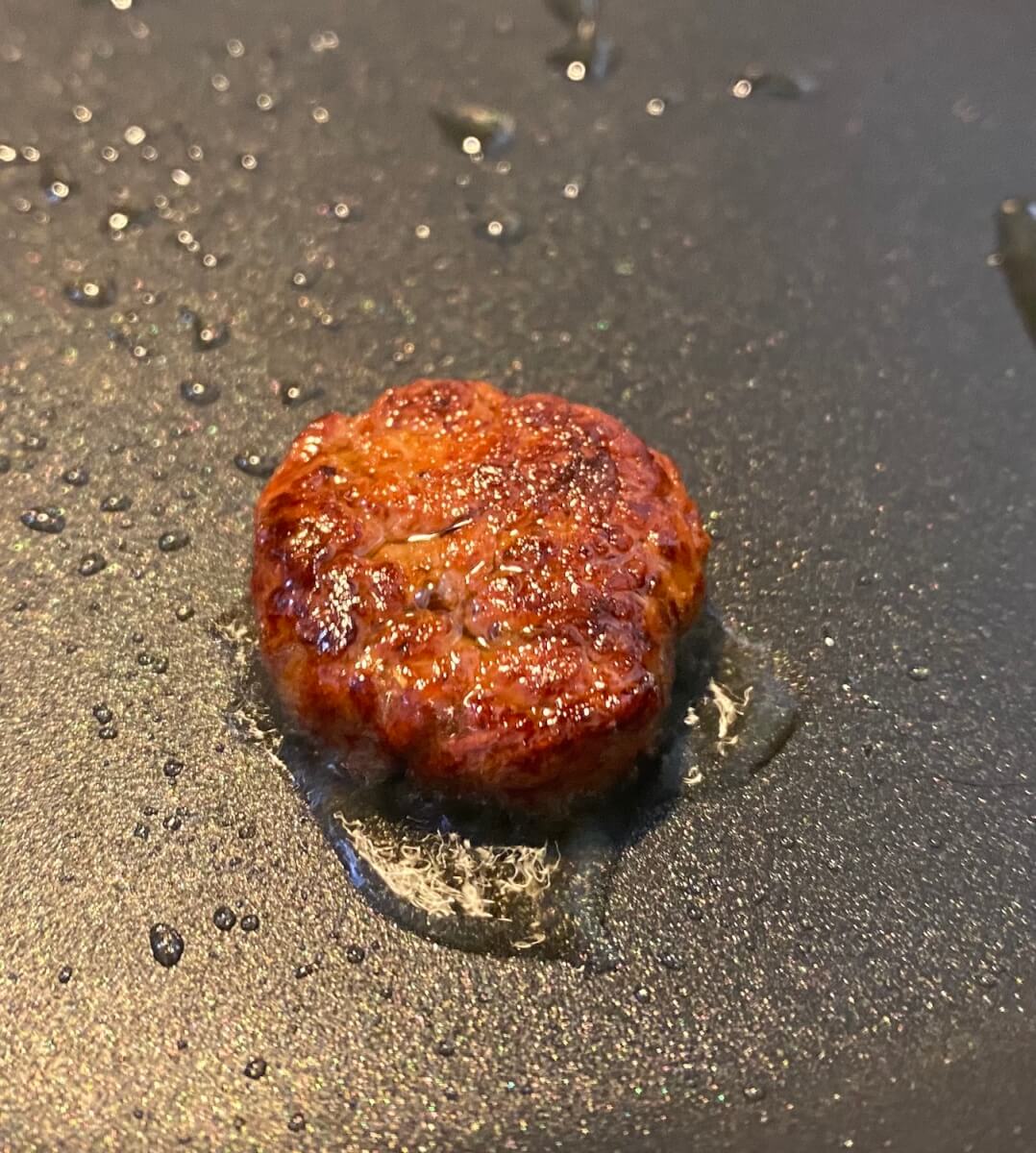 The small koji mold patty after frying