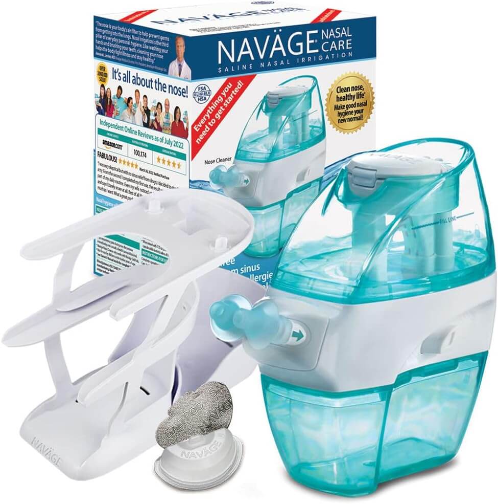 Navage Nasal Irrigation Essentials Bundle Nose Cleaner