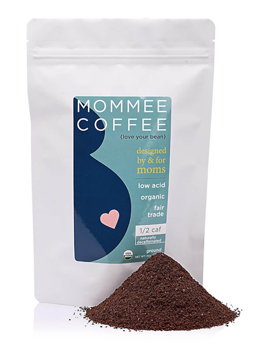 Mommee Coffee Half Caf Ground Low Acid Coffee