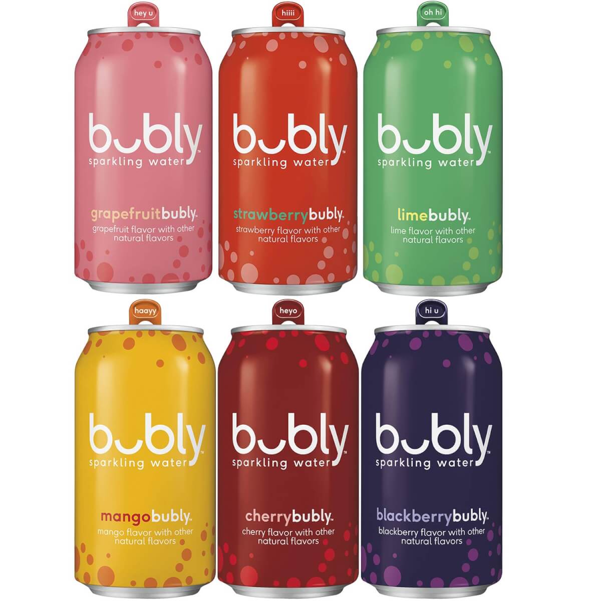Bubly 6 Flavor Variety Pack