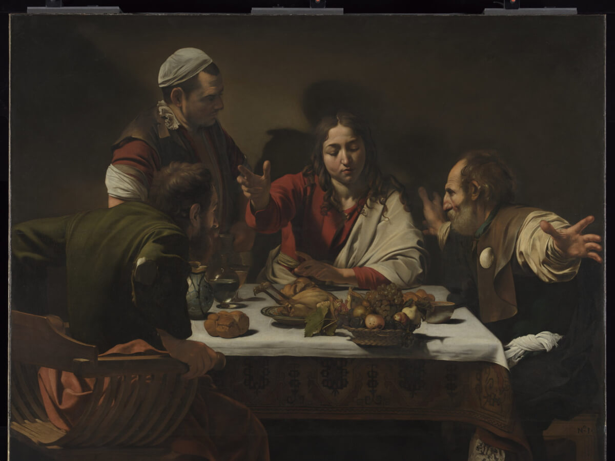 Michelangelo Merisi da Caravaggio, The Supper at Emmaus - Normal. 