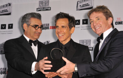 Eugene Levy (left), Ben Stiller & Martin Short at the 26th Annual American Cinematheque Awards Ceremony