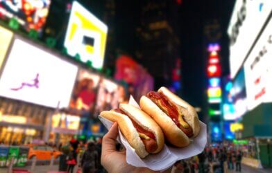 Hot dogs in NYC