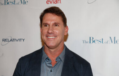 Nicholas Sparks attending the premiere of "The Best of Me" in 2014