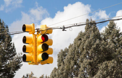 Four way traffic light