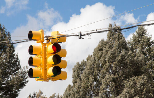 Four way traffic light