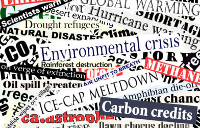 Climate change newspaper headlines