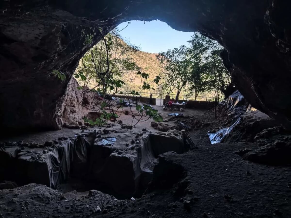 Inside view of the Taforalt Cave in Morocco. 